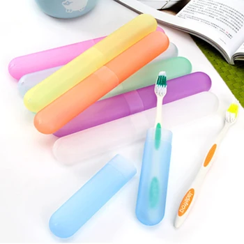 Candy Colors fogkefék tok Fogkefék védő Búza szalma hordozható utazási fogkefe pálcika ceruza doboz