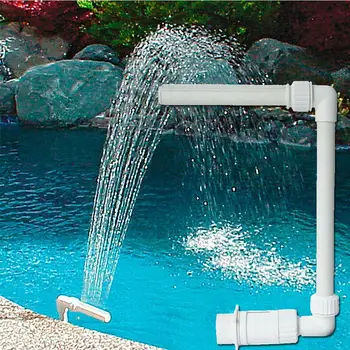 Medence szökőkút állítható tartós úszó vízesés szökőkút vizes medencék dekoráció
