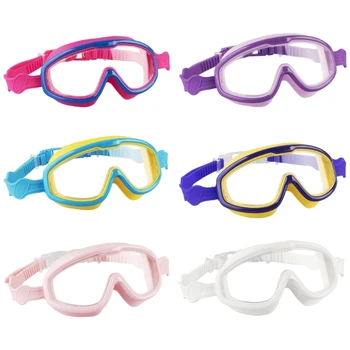 2024 Új úszószemüveg Nincs szivárgás páramentesítő UV-védelem gyerekeknek Fiúk lányok Biztonságos puha szilikon úszószemüveg Gyerekek