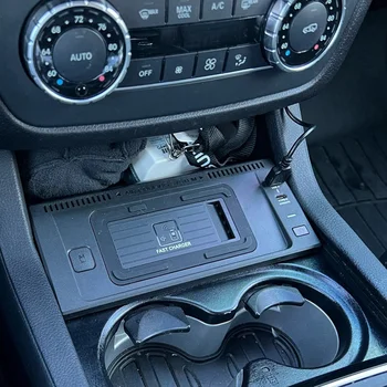15W autó QI vezeték nélküli töltő gyors telefon töltő töltő töltő pad tartó alkatrészek Mercedes Benz W166 C292 X166 GLE GLS GL ML 1