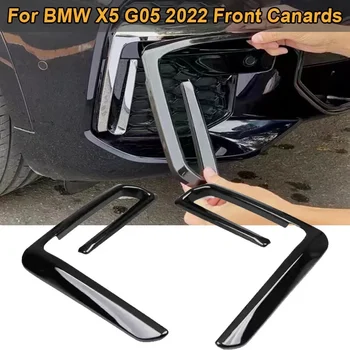 BMW X5 G05 2022 első lökhárító splitter Canards ködlámpa légbeömlő fedél burkolat trim matrica szélkés dekoráció Autó kiegészítők