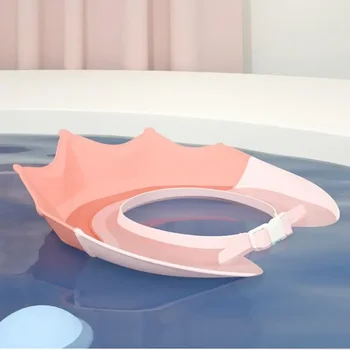 Baba úszózuhany sapka fürdő sampon állítható szemvédő fej vízvédő babaápolási mosó haj zuhanysapka 0-6 éves korig Gyerekek