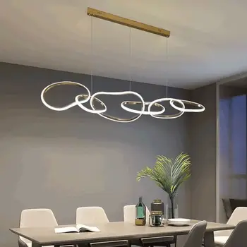 Modern otthoni nappali dekoráció Csillár arany Medál Mennyezeti lámpák étkező étkező beltéri világítás függő lámpatest