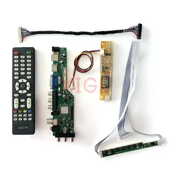 LCD vezérlőkártya N184H3 LQ164M1LD4C LTN160HT01 IR + AV + USB + HDMI + VGA DIY készlet monitor 30Pin LVDS digitális DVB 1920 * 1080 1CCFL 2