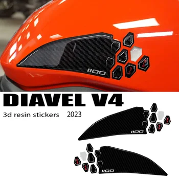 diavel v4 motorkerékpárhoz Ducati Diavel V4 2023- Tartozékok tankbetét Protector 3D epoxigyanta matrica készlet