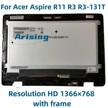 Acer Aspire R11 R3 R3-131T R3-131T-P7HA, r3-131 Series 1366*768 11.6'' laptop LCD képernyő B116XTB01.0 érintőképernyős szerelvényhez