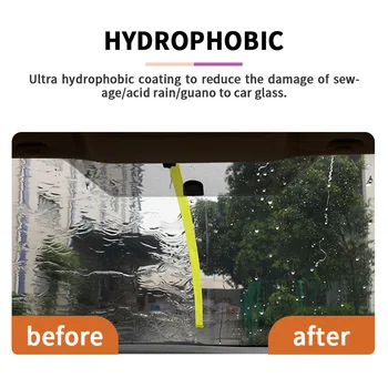 Esőgátló szer autóüveghez Szélvédőbevonó anyag párásodásgátló autóablak vízlepergető bevonat folyékony esőcsepp 2