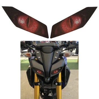 2 db motorkerékpár fényszóró védő matrica burkolat fényszóró matrica Yamaha MT-09 2017, 02 modell & 01 modell 5