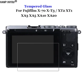Fujifilm X-70 X-T3 X70 XT3 XT2 XT1 X-A3 X-A5 X-A10 XA20 X-H1 edzett üveg 9H 2.5D prémium kamera LCD képernyővédő fólia