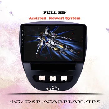 Android 13.0 autórádió Peugeot 107 számára Toyota Aygo 2005 2006 2007 2008-2014 multimédia videolejátszó navigáció GPS 2 din DVD 2