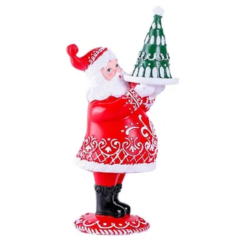 Mr & Mrs Mikulás figura Élénk megjelenés Karácsonyi Mikulásfigura karácsonyi témájú partidekorációhoz