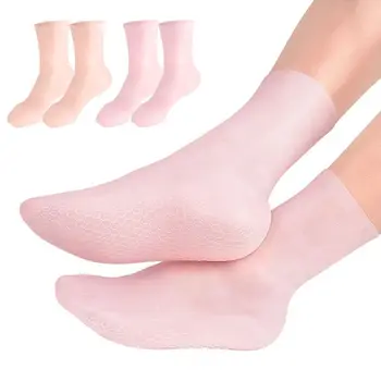 Univerzális lábápoló zokni Hosszú szilikon hidratáló gél sarokzokni Repedezett elhalt bőr eltávolítása Protector fájdalomcsillapító pedikűr eszköz