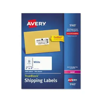 Avery-szállítási címkék, TrueBlock technológia, Lézernyomtató, 2