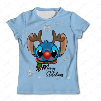 Gyerekek Disney's Lilo & Stitch póló Summer Kids alkalmi macska pólók Fiúk lányok rajzfilm pólók Gyerekek utcai ruházat Vicces pólók