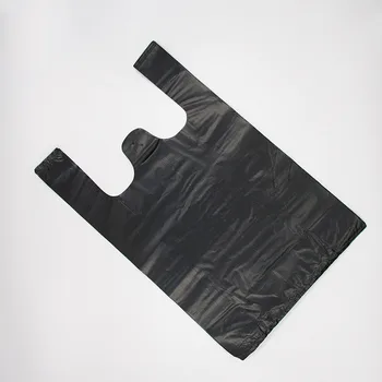 50db/lot eldobható szemeteszsák fekete műanyag szemetes rendszerező táska tartós hordozható hulladéktároló táska otthoni szállodai mellény típusa