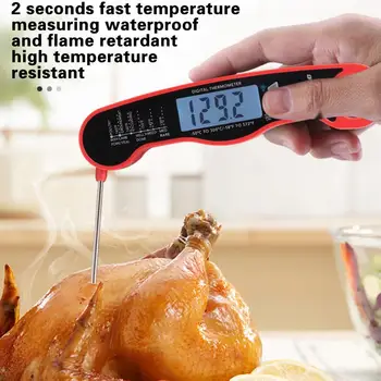  Élelmiszerhőmérő Kiváló összecsukható újrafelhasználható digitális tejtea kávé hőmérő Otthoni ellátás
