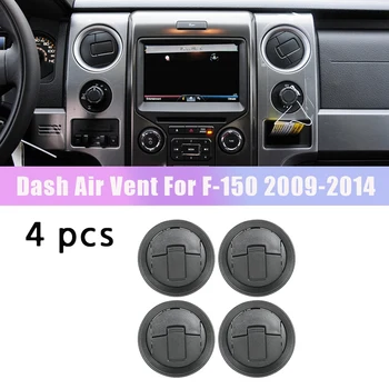 4Pc Ford F-150 2009-2014 Dash Vent Air Outlet műszerfal AC fűtés légtelenítő fekete CL3Z19893EA / 9L3Z19893CA