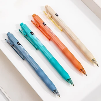 4db gél toll készlet puha tartás sima írás 0,5 mm-es golyósfekete színes tinta irodai iskola A7394