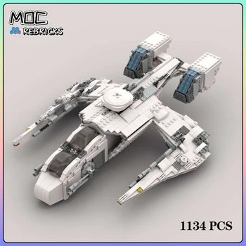 Space sorozat MOC nehéz támadású űrhajó építőelem kockák Összeszerelés Modell DIY játékok Gyermek karácsonyi ajándékok