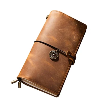 Retro Notebook A6 Vintage Travelers Journal Kézzel készített bőr íráshoz/költőkhöz/utazókhoz/napi jegyzethez