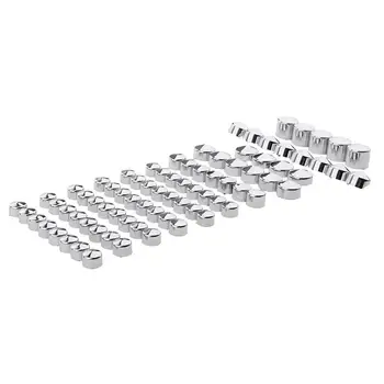 for 1991-2012 Glide Twin Cam Toppers Bolt Caps Cover Chrome