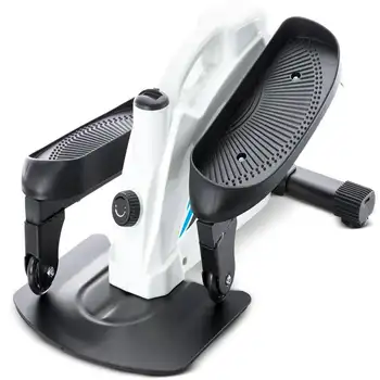  kompakt elliptikus fitnesz Stand up and Sit Down Step Machine, hordozható mini stepper gyakorlat, ülve, fogantyú, digitális rea