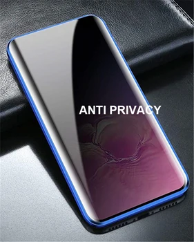 Mágneses adatvédelem fém üveg A70 tok Samsung A50 tok adszorpcióhoz Megjegyzés 10 Plus tok Coque Samsung Galaxy A50 A70 Funda készülékhez 1