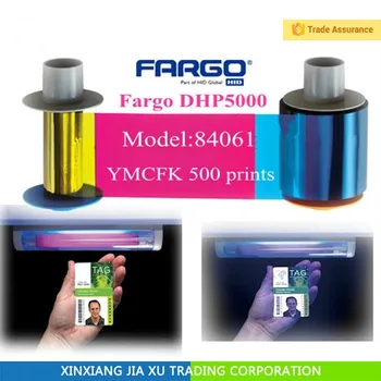 Eredeti Fargo 084061 YMCFK teljes gyanta Geniune HDP5000 kártya nyomtató UV szalag 500 nyomat 1 tekercs