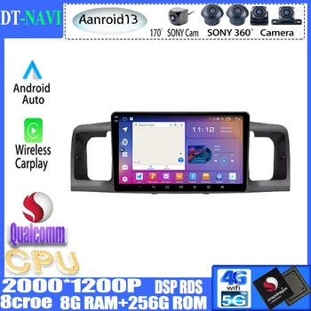 Android 13 Toyota Corolla E120 BYD F3 2007 - 2011 autórádió sztereó multimédia videó lejátszó navigáció GPS vezeték nélküli Carplay 0