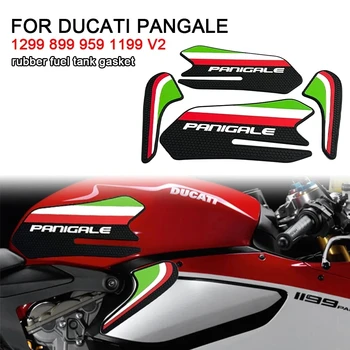 Ducati PANGALE 1299 899 959 1199 v2 Motorkerékpár Új gumi üzemanyagtartály párna Oldalsó csúszásgátló matrica Dekoratív védőpárna