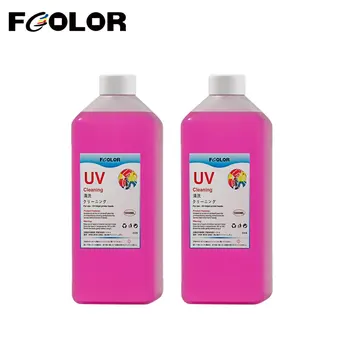  Fcolor UV tintatisztító oldat 1000ml UV DTF nyomtatótisztító folyadékhoz Epson R330 L800 1390 1400 UV nyomtatófej tisztító folyadék