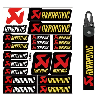 Motorkerékpár Akrapovic matrica matrica kipufogócsúcs logó