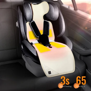 Autófűtéses párna téli gyermekülés párna meleg kézi toló autó fűtés párna autó USB gyermek biztonsági ülés fűtőpad Új