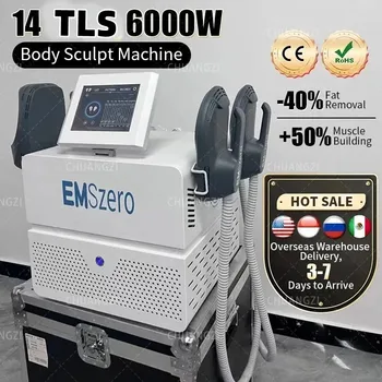 EMSZERO 6000W 14Tesla Neo zsír eltávolítás Kontúrozó izom elektromos stimuláció Ems Body Sculpt karcsúsító muszlim készletek gép