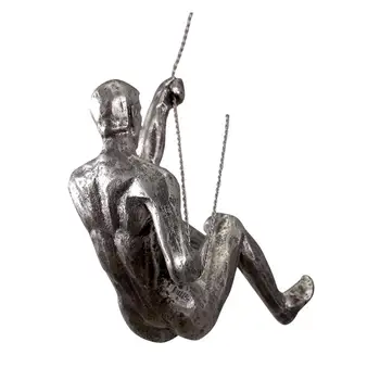 Hegymászó ember Fali szobrok Gyanta szobor Hegymászó sportoló Férfi Művészet Sport Dísz Otthoni figurák Miniatűrök