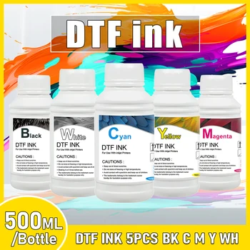 5*500ml DTF tinta készlet PET filmátviteli tinta DTF közvetlen transzferfilmnyomtatóhoz L805 L1800 R1390 összes DTF nyomtatótinta