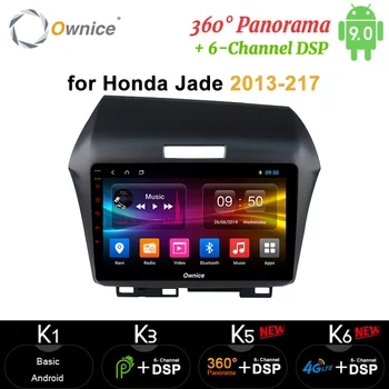 Ownice 64G autós DVD lejátszó Auto rádió IPS Android 9.0 GPS navigáció DSP 360 panoráma Optikai fejegység Honda Jade 2013 -2017