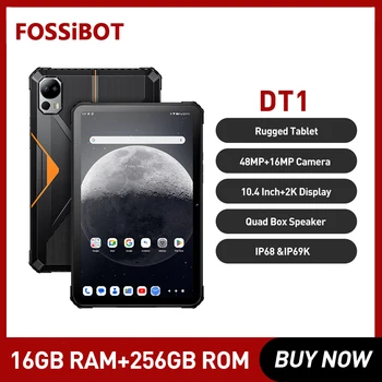 FOSSiBOT DT1 robusztus táblagép Android 13 10,4 hüvelykes 2K kijelző 8GB 256GB 11000mAh 18W táblagép gyorstöltés 48MP kamera táblapad