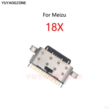 10 db / tétel Meizu 18X USB töltődokkoló töltőaljzat port csatlakozó