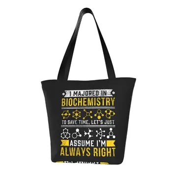 biokémia Humor Biológus Vicces tudós Vicc Kézitáskák Hordozható bevásárlótáska Nagy kapacitás