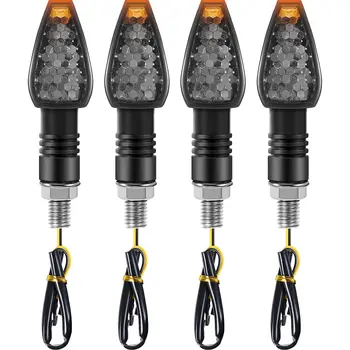 4 darab motorkerékpár irányjelző lámpák 14 LED 12V motorkerékpár LED jelzőfény villog