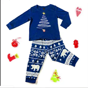 Családi hozzáillő ruhák Piros karácsonyi pizsama szettek Apa Anya Lánya és Fia Pizsama Aldult Gyerekek karácsony Újévi családi kendő 4