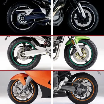 Kerék matrica fényvisszaverő felni csíkos szalag Kerékpár motorkerékpár matricák Honda számára Kawasaki Z750 Z800 YAMAHA MT07 MT09 MT10 R1 5