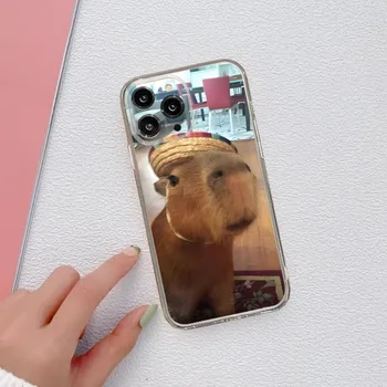 Capybara telefontok iPhone 15 14 13 12 Pro Mini 11 Max Xr X Xs 7 8 Plus átlátszó szilikonhoz 5