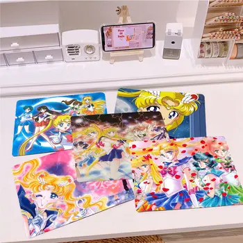 S-Sailor anime M-Moon egérpad Kis rajzfilm anime játék egérpad billentyűzet egérszőnyegek sima cég PC-játékosoknak Mousemat
