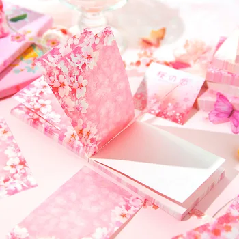 Vintage cseresznyevirág tavasszal Emlékeztető pad Sakura könnyű papír Papír háttér kollázs anyag Papír scrapbooking Naplózás