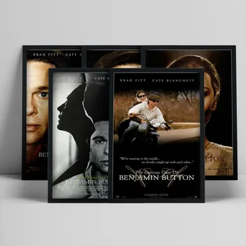 Benjamin Button különös esete Fantasy Romantikus dráma Film Print Art plakát Film fali matricák Lakberendezés Vászon festés