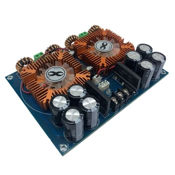 XH-M254 nagy teljesítményű TDA8954TH kétmagos digitális erősítő kártya ventilátorral 420Wx2 audio erősítő modul Könnyen telepíthető Könnyen használható