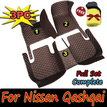 Autó padlószőnyegek Nissan Qashqai 2008 2009 2010 2011 2012 2013 2014 2015 Egyedi lábpárnák Szőnyegborító belső kiegészítők