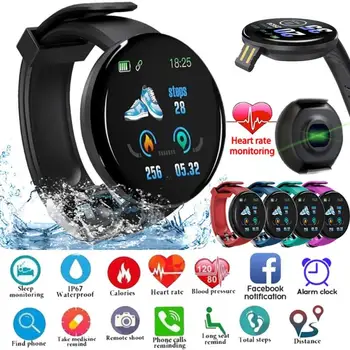 1 ~ 10PCS Smart Watch kerek vérnyomásmérő pulzusmérő férfi fitneszkövető SmartWatch Android IOS női sport elektron 1